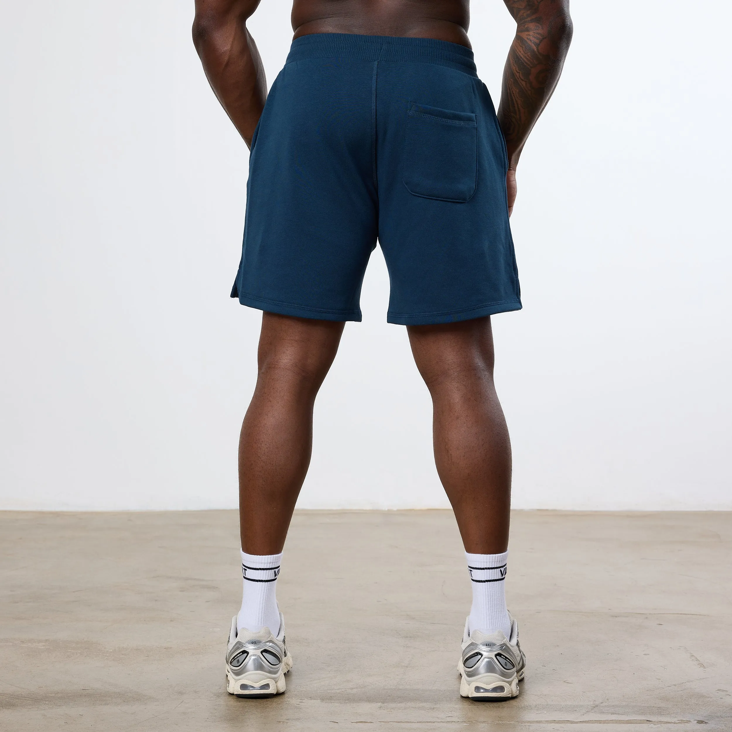 Vanquish Midnight Blue Unconquerable Strength Wide Leg Shorts